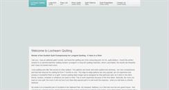 Desktop Screenshot of lochearnquilting.co.uk
